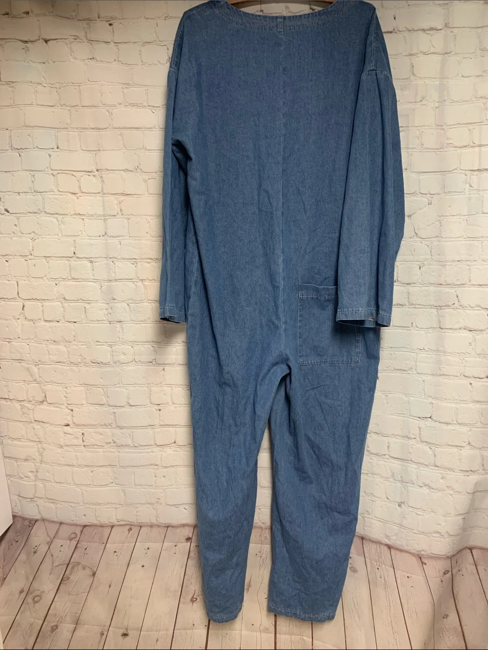 Miou Muse Jean Denim Jumpsuit Size L - Picture 5 of 7